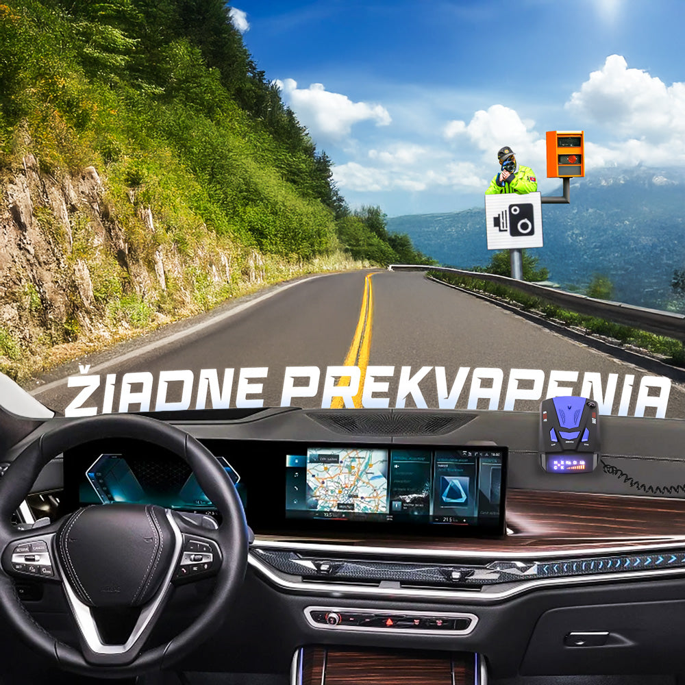 Radarový detektor pre autá