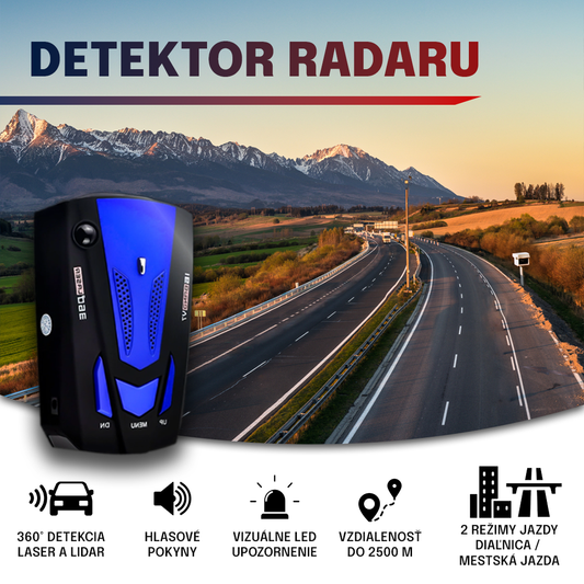 Radarový detektor pre autá