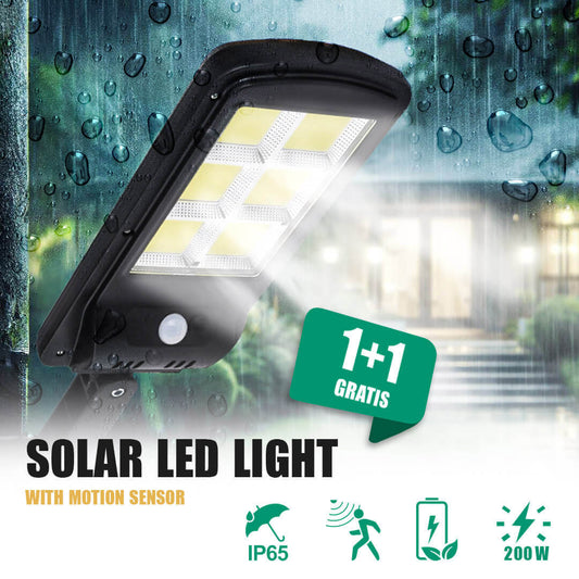 Solárna LED lampa 200W 1+1 Zdarma